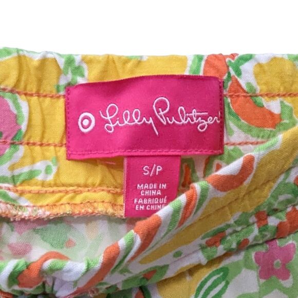 Women's Lily Pulitzer for Target Colorful Floral PomPom Challis Shorts, Small - Picture 5 of 5